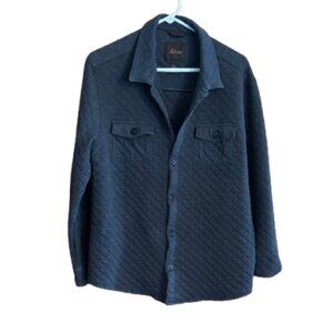 Tasso Elba Charcoal button down thin coat Size Large